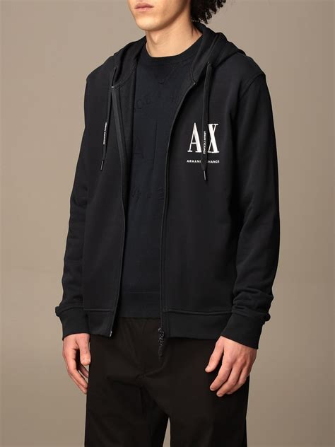 armani exchange blue sweatshirt.